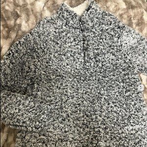 brand new fuzzy quarter zip
